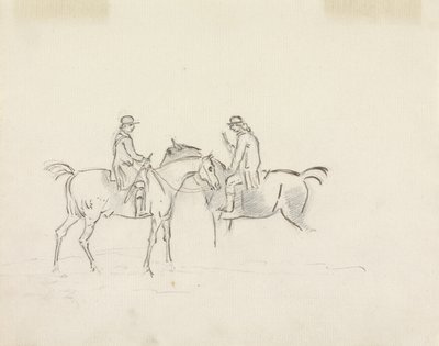 Two Riders Conversing by Sawrey Gilpin
